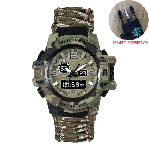 Herren militär sportuhr - herren, led