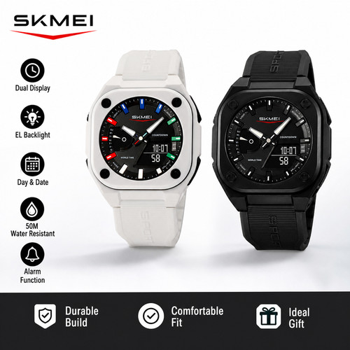 Herren sportuhr mit dual time - herren,