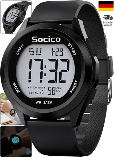 Socico herren digitaluhr sport - socico,